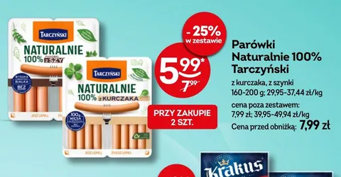 Parówki Naturalnie 100% Tarczyński