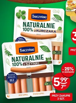 Parówki naturalnie 100% z kurczaka Tarczyński